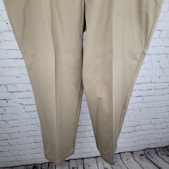 Lands' End Tan 100% Cotton Traditional Fit Straight Leg Chino Pants 48/T (48x31) - Picture 6 of 14
